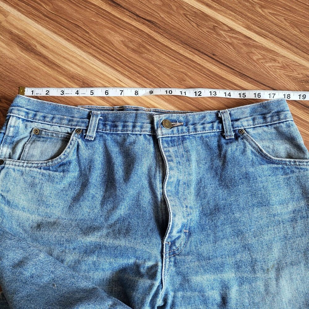 Vintage 80s Mom Jeans Calvin Klein 35x30 High Waisted Med Wash 38 USA Denim - Picture 16 of 16